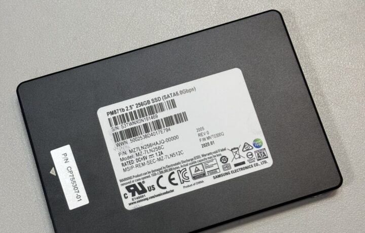 内蔵SSD【Samsung PM871b 256GB】データ復旧（法人ユーザーI様｜富山県）
