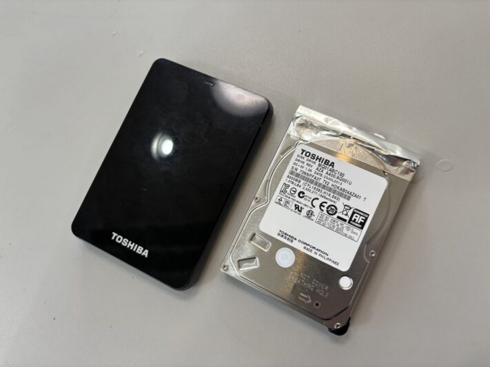 外付HDD【TOSHIBA MQ01ABC150 1.5TB】TOSHIBA HD-PB15TK データ復旧(個人ユーザーO様|東京都)
