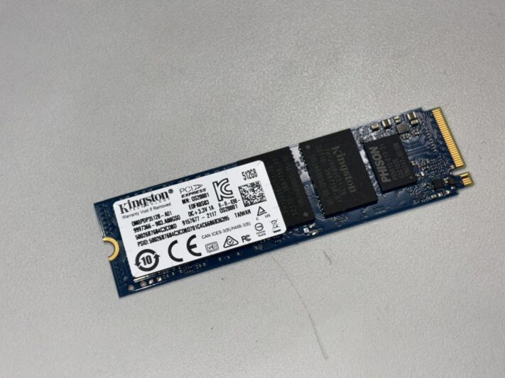 内蔵SSD【Kingston OEM NVMe 512GB】mousecomputer データ復旧(法人ユーザーA様|富山県)