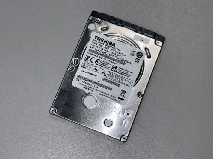 内臓HDD【TOSHIBA MQ01ABFO50 500GB】データ復旧（法人ユーザーM様｜富山県）